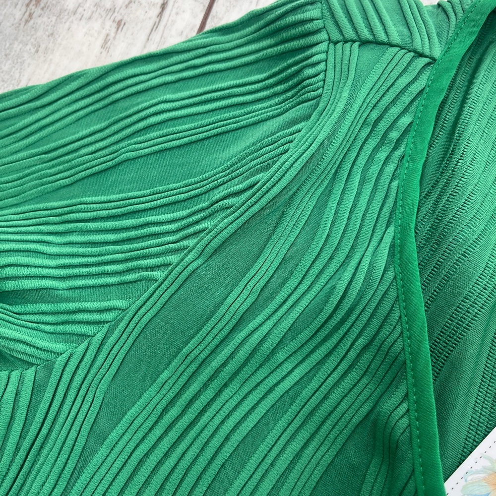 Pretty Garden Tie Front Maxi Dress – Long Sleeve Bodycon Cocktail Dress, Size L - Picture 9 of 16